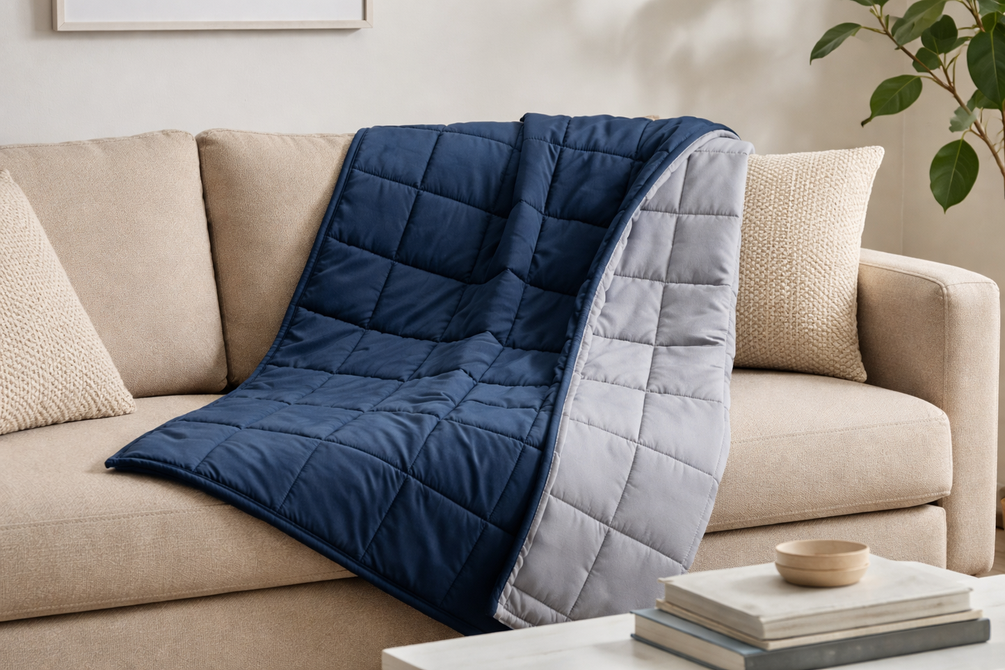 Couverture lestée HugMe™  – Le câlin dont tu as besoin chaque nuit