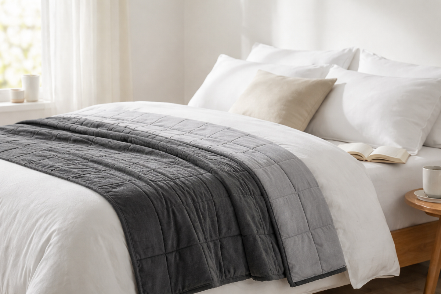Couverture lestée HugMe™  – Le câlin dont tu as besoin chaque nuit